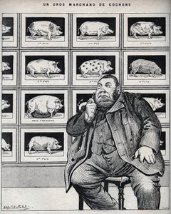 Büyük bir domuz tüccarı - “Le Cochon, Normandiya hatıraları” 1898