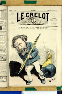 “Le Grelot”un Kapağı, 119 numara, Renkli Hiciv by Alfred Le Petit