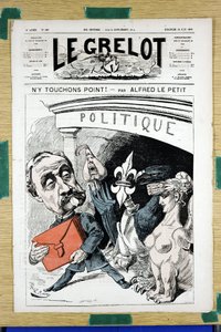 “Le Grelot” Kapağı, 166 numara, Renkli Hiciv by Alfred Le Petit