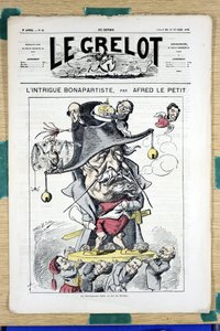“Le Grelot”un kapağı, 45 numara, Satirique en Couleurs by Alfred Le Petit