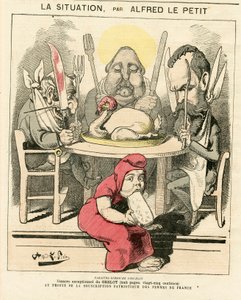 “Le Grelot”un kapağı, 47 numara, Satirique en Couleurs by Alfred Le Petit