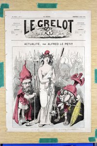 “Le Grelot”, 50 Numaralı Kapak, Renkli Hiciv by Alfred Le Petit