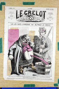 “Le Grelot”un kapağı, sayı 58, Satirique en Couleurs by Alfred Le Petit