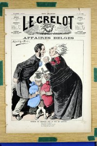 “Le Grelot”, 697 Numaralı Kapak, Renkli Hiciv by Alfred Le Petit