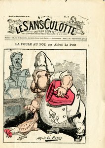 “Le Sans-Panlotte”, 4 Numaralı Kapak, Renklerde Hiciv by Alfred Le Petit
