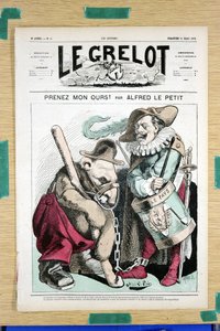 51 Numaralı “The Grelot” Kapağı, Renklerle Hiciv by Alfred Le Petit
