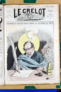 “Grelot”, 72 Numaralı Kapak, Renkli Hiciv by Alfred Le Petit