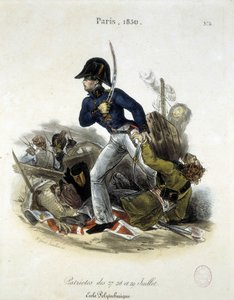 Lemercier tarafından 1830 devrimi sırasında politeknikçi.