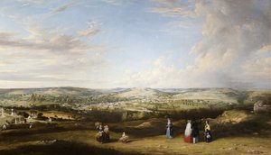 Rodborough Fort, Gloucestershire yakınından Stroud by Alfred Newland Smith