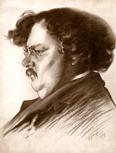 Gilbert Keith Chesterton, İngiliz yazar, 1909 1910.
