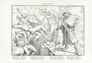 Ayrıca bir ölüm dansı, plaka V by Alfred Rethel