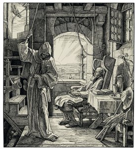 Arkadaş olarak ölüm, 1851. by Alfred Rethel