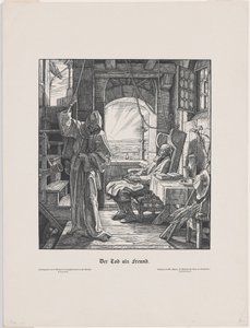 Arkadaş olarak ölüm by Alfred Rethel