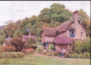 Almshouses, Selworthy Green, Somerset, Dent & Sons Limited tarafından yayınlanan The Cottages and the Village Life of Rural England