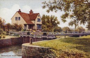 Benson Lock Thames Nehri by Alfred Robert Quinton
