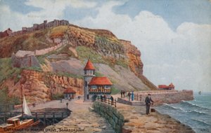 Enterance to Marine Drive, Scarborough  by Alfred Robert Quinton