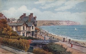 Esplanade ve Culver Cliffs, Sandown, I of Wight by Alfred Robert Quinton