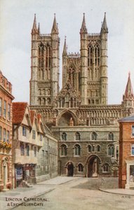 Lincoln Cathedral, and Exchequer Gate  by Alfred Robert Quinton
