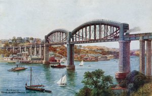 Plymouth, Royal Albert Köprüsü, Saltash by Alfred Robert Quinton