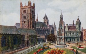Plymouth, St Andrews Kilisesi ve Guildhali by Alfred Robert Quinton