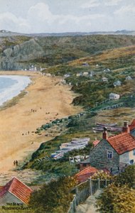 The Beach, Runswick Bay  by Alfred Robert Quinton