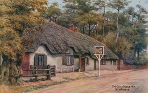 Kedi ve Fiddle Inn, New Forest by Alfred Robert Quinton