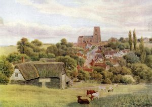 Tepedeki Kilise, Kersey, Suffolk by Alfred Robert Quinton