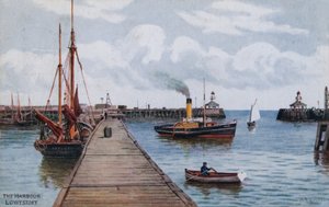 The Harbour, Lowestoft  by Alfred Robert Quinton