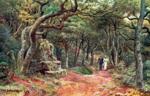 Toprak Kayması, Wight Adası by Alfred Robert Quinton