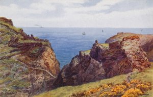 Tintagel, Island and Keep  by Alfred Robert Quinton