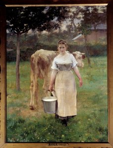 Manda Lametrie, çiftçi. Alfred Philippe Roll (1846-1919) 1887 Sun tarafından tablo. 2,14 x 1,61 m Paris, musee d