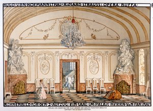 Richard Strauss: Roller tarafından Der Rosenkavaliert (The Rosenkavalier) Senografi. 2. perde