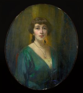 Bilinmeyen bir kadının portresi by Alfred Rudolfowitsch Eberling
