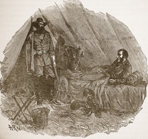 bir kitap barından. 1896 (gravür)