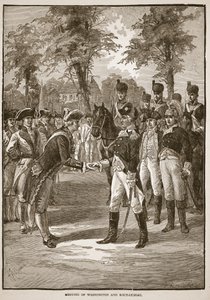 Washington ve Rochambeau'nun buluşması, pub. 1896