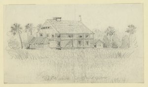 Pilotlar St. Johns nehri evi by Alfred Rudolph Waud