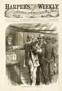 İlk Oy, pub. Harpers Haftalık, 1867