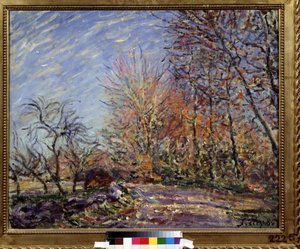 ""A la lisiere de la foret de Fontainebleau"" (Fontainebleau