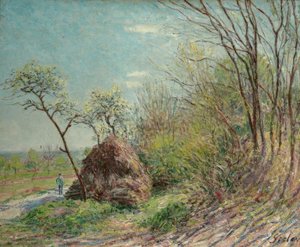 Ormanın kenarında-Les Sablons by Alfred Sisley