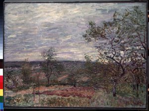 ""Journee de vent a Veneux"" (Veneux