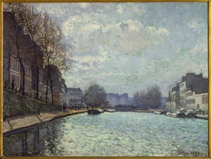 Martin Kanalı, Paris (tuval üzerine yağlıboya) by Alfred Sisley