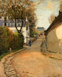 Rue de la Princesse, Louveciennes, kuzeye bakıyor, 1873 dolayları (tuval üzerine yağlı boya) by Alfred Sisley