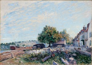 Saint-Mammès. sabah, 1884 by Alfred Sisley