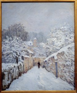 Louveciennes'te kar by Alfred Sisley