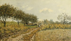 Kırsaldaki Yol; Kırsaldaki Yol, 1876 by Alfred Sisley