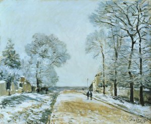 Yol, Kar Etkisi, 1876 by Alfred Sisley