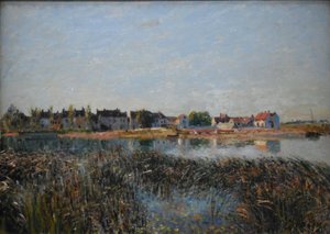 Saint-Mammès manzarası by Alfred Sisley