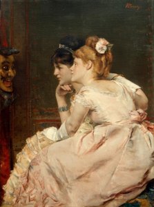 A.Stevens, Japon Maskesi by Alfred Emile Stevens