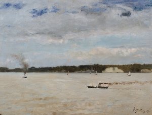Honfleur Körfezi. 1891 by Alfred Emile Stevens