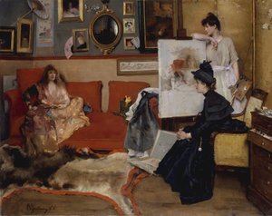 Stüdyoda, 1888. by Alfred Emile Stevens